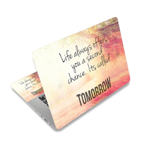 Laptop Skin Sticker Decal,12" 13" 13.3" 14" 15" 15.4" 15.6 inch Laptop Skin Sticker Cover Art Decal Protector Notebook PC (Inspiring) - color: Inspiring