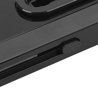 Cuifati 8 in 1 Detachable Keyboard Cleaning Brush with Hook and Loop, Versatile for Phone Laptop Tablet Headset Deep Crevice Cleaning, Builtin Key Puller (Black) - color: Black