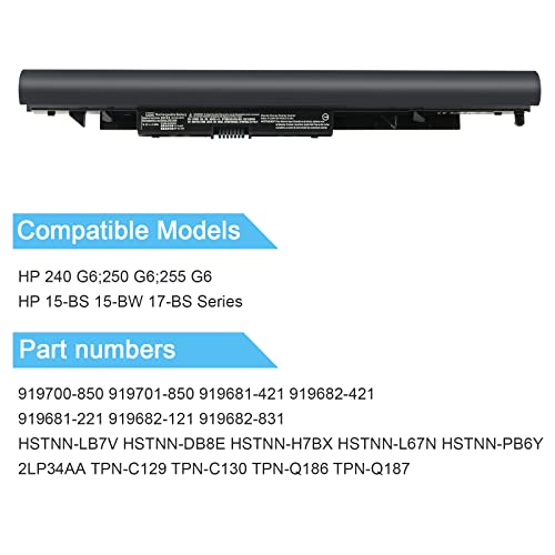 Replacement 919700-850 JC03 JC04 Laptop Battery Compatible with Hp 15-BS 15-BW 17-BS Notebook PC Series fits 17-bs067cl 17-bs049dx 17-bs011dx 15-bs015dx 15-bs212wm 15-bw011dx Spare - size: JC03 JC04
