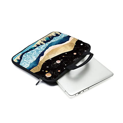 15.6" Laptop Sleeve 14" 15" 15.4" Chromebook Case Ultrabook Case Notebook Sleeves PC Messenger Bag (Mountains-1) - color: mountains-1