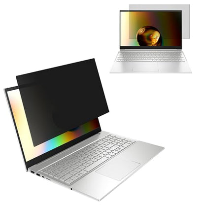 kwmobile Laptop Privacy Screen for 13.3" Laptop (16:9) 294x165mm - Computer Privacy Screen Shield - Laptop Monitor Protector - Anti Glare and Blue Light Blocking