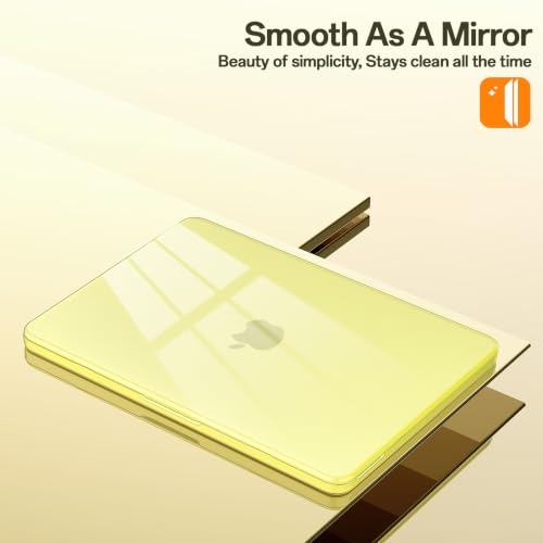 Compatible with MacBook Neo 13 inch Case 2026 (Model A3404), Scratch Resistant Protective Hard Shell Case, Crystal Citrus - color: Crystal Citrus