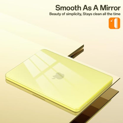 Compatible with MacBook Neo 13 inch Case 2026 (Model A3404), Scratch Resistant Protective Hard Shell Case, Crystal Citrus - color: Crystal Citrus