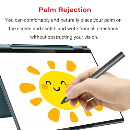 Stylus Pen Compatible with Lenovo Digital Pen 2 for Lenovo Yoga 6/7/9 Series,ThinkPad X/X1/L/P Series,IdeaPad Flex 5/7,13w/300w Yoga,ThinkBook 13x G2 IAP-21AT Pen(Gray)