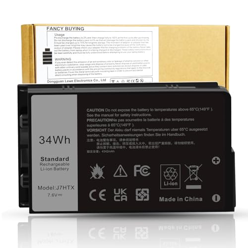 J7HTX 7XNTR Laptop Battery Replacement for Dell Latitude 7202 7212 7220 Rugged Extreme Tablet T03H T03H002 T03H T03H003 Series 02JT7D 2JT7D J82G5 FH8RW 0FH8RW DRPTJ VW5Y4 451-BBOR 451-BCCO 451-BCDH - size: 4.09*2.48*0.59inch
