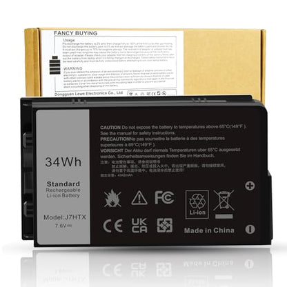 J7HTX 7XNTR Laptop Battery Replacement for Dell Latitude 7202 7212 7220 Rugged Extreme Tablet T03H T03H002 T03H T03H003 Series 02JT7D 2JT7D J82G5 FH8RW 0FH8RW DRPTJ VW5Y4 451-BBOR 451-BCCO 451-BCDH - size: 4.09*2.48*0.59inch