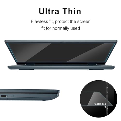 14-inch 16:10 Universal Laptop Screen Protector with Tempered Glass | For HP/Dell/Acer/ASUS/Samsung/Lenovo/MSI/Toshiba/LG/Razer Blade, Bubble Free,Anti Scratch Anti-Fingerprint - size: 14 Inch (16:10 Aspect Ratio Screen)