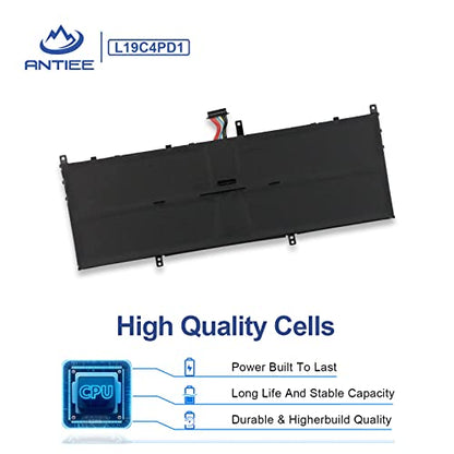 ANTIEE L19C4PD1 Laptop Battery for Lenovo Ideapad Yoga 6-13ARE05 6-13ALC6 Yoga C640-13IML LTE Series L19D4PD1 5B10U65274 5B10W67329 5B10U65275 5B10W67385 SB10W67395 SB10W67360 60Wh 7820mAh