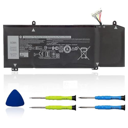 1F22N Laptop Battery for Dell Alienware M15 R1 M17 R1, G5 15 5590 5590-D2783W 5590-D2743B D2842W D2843W D2865B G7 7590 D2785B ALW15M-D1523S, fit for JJPFK 0JJPFK 06YV0V HYWXJ 0HYWXJ 15.2V 60WH - size: 8.75*2.92*0.38 inch 1F22N