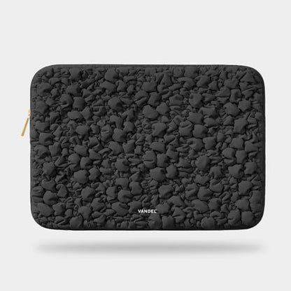 Vandel Puffy Laptop Sleeve Case, 13-14 inch Laptop Sleeve Bag Case 13.3 Inch, Compatible with MacBook Air/Pro 13/Pro 14/iPad Pro 12.9, HP Dell ASUS Computer Bag Cover, Black Scrunch - color: d. Black Scrunch