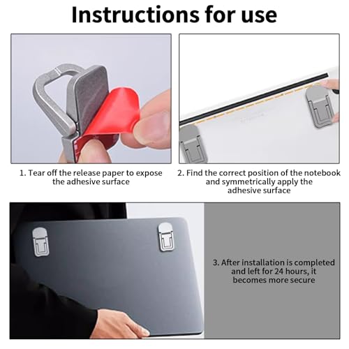 Portable Laptop Stand,Mini Laptop Stand, Foldable & Lightweight Ergonomic Riser with Ventilated Cooling,Fits Keyboards &10-17.3 Inch Laptops,Silver