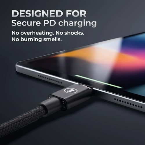 McClinton & Co. USB C to USB C Cable 6ft | 100W PD Fast Charging for Samsung Galaxy S25/S24/S23/S22, iPhone 16/15 Pro Max, Google Pixel, Motorola, OnePlus | Durable Braided, Snug Fit USB-C Cord