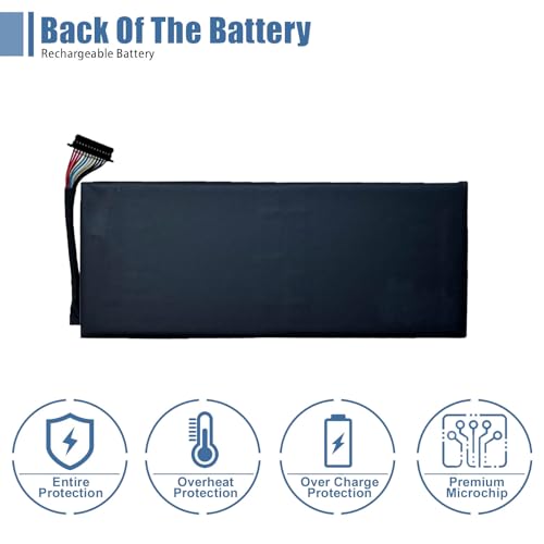 L23M2PK0 Laptop Battery Replacement for Lenovo Legion Go 8APU1 AMD Handheld Series 5B11M36296 5B11M36298 5B11M36299 L23D2PK0 SB11M36297 L23C2PK0 L23L2PK0 7.82V 81Wh 10360mAh - size: 6.13*2.46*1.05 inch L23M2PK0