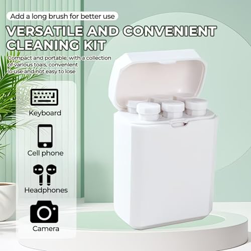 7-in-1 Cleaning Kit: Multifunctional Cleaning Tool Set (for AirPods, Keyboards, Mobile Phones, & Cameras) — Includes Multi-Purpose Deep-Cleaning Brushes and Portable Storage Case