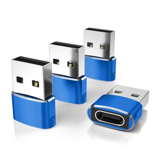 Elebase for Apple Watch Series 11 SE Ultra 3 Adapter,USB to USB C Adaptor,Type C Female to A Male Cable Converter for iWatch 9 10 9,Airpods 4 2,iPad 8th 9th 10th Air 4th 5th Mini 7 7th 6th Yubico - color: Blue