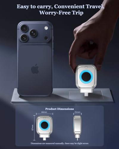 2Pcs 140W Smart Auto Stop Charging Adapter:Auto Power Off Charger Protector | Physical Disconnect Battery Guard, USB-C Fast Charger with Physical Cut-Off for iPhone,Android,Earphones & All Type-C Devices
