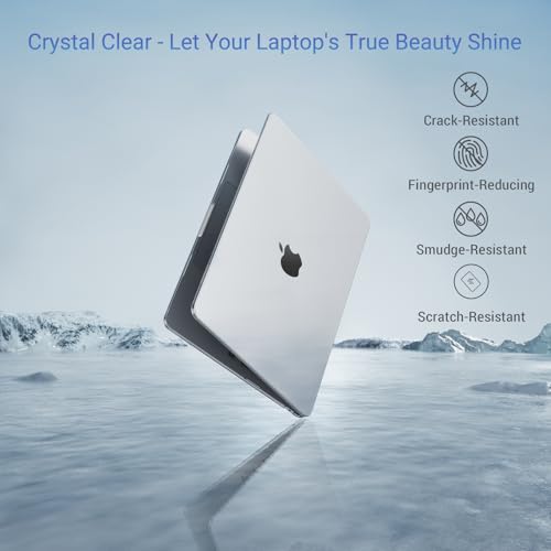MOSISO Compatible with MacBook Neo Case 13 inch 2026 A3404 A18 Pro Chip | Scratch-Resistant Ultra-thin Protective Hard Shell Case Cover, Crystal Clear - color: Crystal Clear