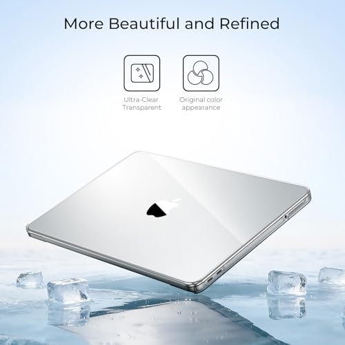 EooCoo Case for MacBook Neo 13 inch 2026, Scratch Resistant, Crystal Clear | Lightweight, Sturdy, Easy Snap-On, Against Scratches & Everyday Bumps, Model A3404 with A18 Pro Chip - color: Crystal Clear, size: Neo 13-inch