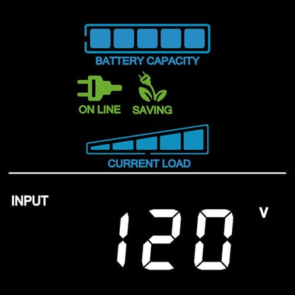 CyberPower CP1500PFCLCD PFC Sinewave UPS Battery Backup and Surge Protector, 1500VA/1000W, 12 Outlets, AVR, Mini Tower, UL Certified | 12 Nema Outlets, Avr, Color LCD, USB a Plus C - size: 1500VA, style: Mini-Tower