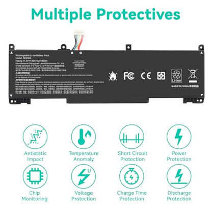 11.4V 45Wh RH03XL M02027-005 M01524-1D1 Laptop Battery for HP ProBook 430 440 445 450 630 640 650 G8 Series HSTNN-IB9Q HSTNN-OB1T HSTNN-DB0B HSTNN-UB7X M01524-2B1 M01524-AC1 (short style) - size: 9.8*2.99*0.24inch RH03XL