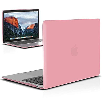 IBENZER Compatible with 2022 2021 2020 MacBook Air 13 inch case M1 A2337 A2179 A1932, Plastic Hard Shell Case for Mac Air 13 Retina Display with Touch ID, Pink, MMA-T13PK A - color: Pink