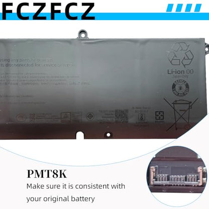 PMT8K Battery 96Wh 8600mAh Replacement for Dell Alienware 16 Area-51 AA16250 / 18 Area-51 AA18250/ 16 Aurora AC16250 / 16x Aurora AC16251 / Pro Max 16 MC16250 Series 0PJ7JP PJ7JP 11.7V 6-Cell