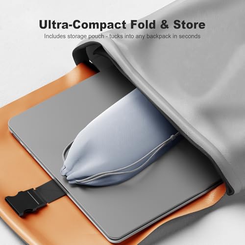 Foldable Laptop Stand for Desk, Black | Universal Laptop Riser, Ventilated Holder Mount, Compatible with MacBook, Notebook - color: Black