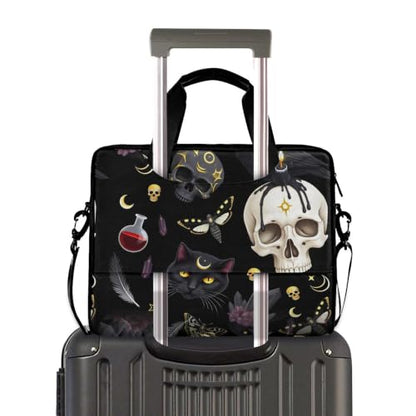 MNSRUU Laptop Bag for 15.6 inch Black Gothic Bats - color: Moth Th0010