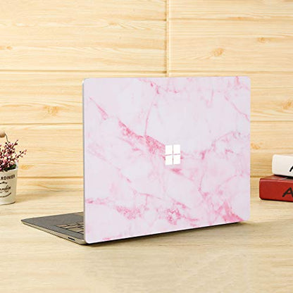 Ultra Thin Protective Cover Skin Decal Sticker for Microsoft Surface Laptop 5 (2022 Release)/Laptop 4, Easy Apply, Anti-Scratch, Residue Free Vinyl Skin [Pink Marble] - color: Pink Marble, size: Surface Laptop5/4/3-13.5''