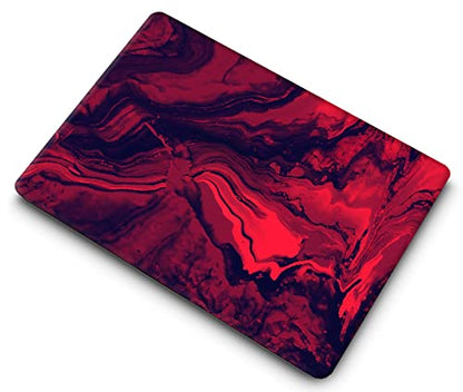 MacBook Pro 13 Inch Case 2012-2008 A1278 - Plastic Hard Shell & Keyboard Cover Skin - Black/Red - color: CH137 Black Red, size: Pro 13" w/CD-ROM 2008-2012(A1278)
