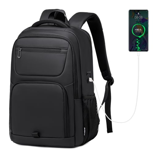 Business Backpack for Men, Tech-Savvy Laptop Backpack with USB Charging Port and Ergonomic Design, 35L Water Resistant Anti Theft Travel Work College Backpack Fits 15.6 Inch Tablet, Notebook