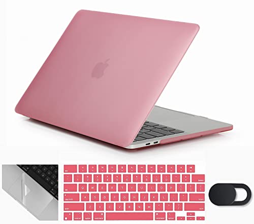 Se7enline for MacBook Neo Case 13 inch 2026 Model A3457,Pink | 4 in 1 Laptop Case,Keyboard Cover,Trackpad Protector,Webcam Cover,Anti-Scratch Anti-Drop Full Protection Slim Lightweight - color: Pink, size: 13 Inch