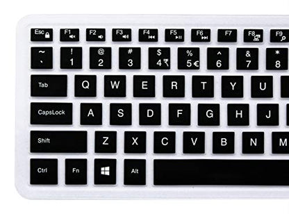 YYubao Silicone Keyboard Skin Compatible 15.6" Dell Inspiron 15 3000 5000 7000 Series, 15.6" Dell G3 G5 G7 Series, 17.3" Dell Inspiron 17 5000 Series, 17.3" Dell G3 Series (with Numeric Keypad) Black - color: Black