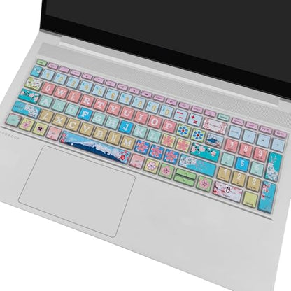 Keyboard Cover for 15.6" HP ProBook 450 G8 G9 G10 / ProBook 455 G8 G9 G10 /ProBook 650 G8/HP Zbook Power G8 G9, Cute Keyboard Skin, Sakura - color: Sakura