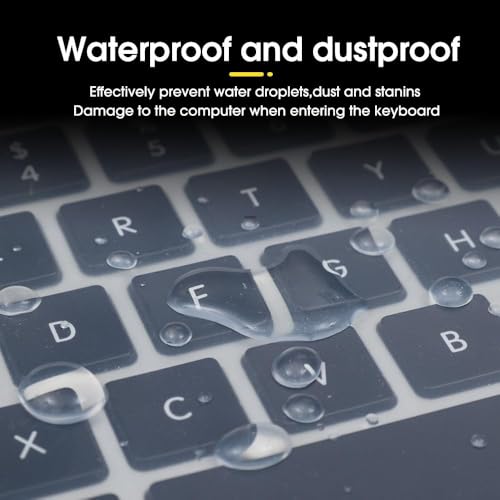 10Inch Transparent Silicone Dustproof Keyboard Film for Laptop Notebook MacBook Waterproof Clear Keypad Protector Cover - color: 8-10 Inch