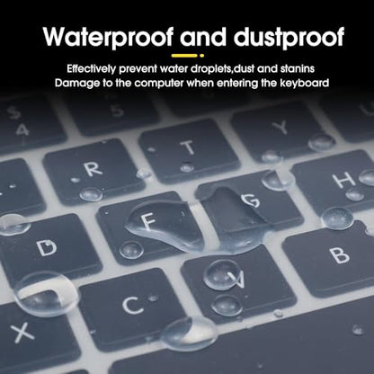 10Inch Transparent Silicone Dustproof Keyboard Film for Laptop Notebook MacBook Waterproof Clear Keypad Protector Cover - color: 8-10 Inch