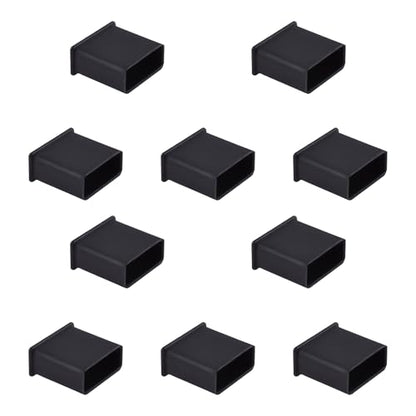 20 PCS USB2.0 Port Anti-dust Plugs, PE Covers Caps Stoppers, Port Protector for PC Computer Laptop Router Network Hub or Other Standard USB 2.0, 0.51 x 0.2 (LxW) - size: USB2.0/Black/20 PCS