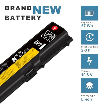 Fancy Buying 70+ 57Wh Laptop Battery for Lenovo IBM Thinkpad T430 T430i T530 T530i W530 W530i L430 L530 SL430 SL530 45N1007 45N1006 (0a36303 70+) - size: 9.64*3.74*0.2inch T430