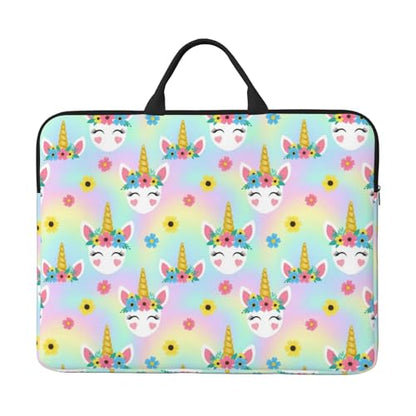 Laptop Case 14 Inch, Soft Shockproof Laptop Sleeve with Handle, Protective Bag - color: Pattern (664)
