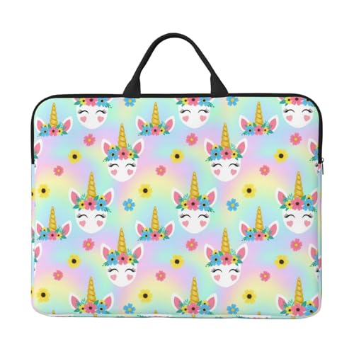 Laptop Case 14 Inch, Soft Shockproof Laptop Sleeve with Handle, Protective Bag - color: Pattern (664)