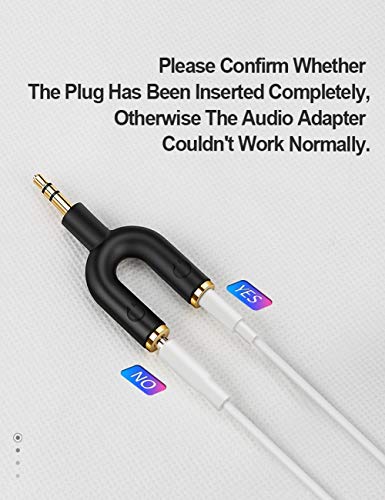 CableCreation 3-Pack Headphone Splitter Adapter, Aux Stereo Y Jack Splitter Adaptor, 3.5mm Male to 2 Port 3.5mm Female Adaptor for Headset, Earphone, iPhone, iPad, Tablets, MP3 Players, Car Stereos - size: 3-Pack, style: Splitter Adapter