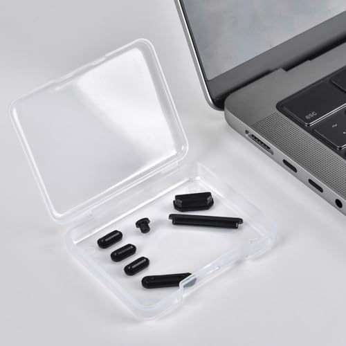 7PCS Anti Dust Port Plugs Accessory Cover for 2026 2025 MacBook Air 13 inch 15.3 inch M5 M4 M3 M2 M1 / 2026-2022 MacBook Pro 14" & 16" M5 M4 M3 M2 M1 Pro/Max, MacBook Port Accessories
