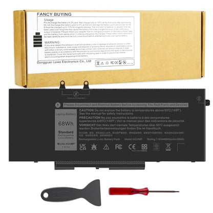 Fancy Buying 4GVMP Laptop Battery for Dell Latitude 5400 5500 Precision 3540 3550 7590/7591/7791 2-in-1 Series,P/N X77XY RF7WM 9JRYT C5GV2 P84F P80F001 P84F001 P42E P42E001 P98G001 - size: 9.4*4.17*0.27inch 4GVMP