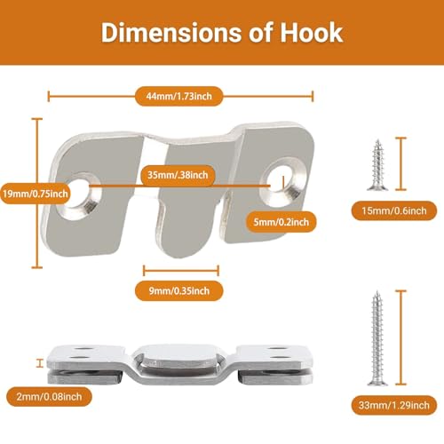 16Pcs Stainless Steel Interlock Hanging Buckle, Flush Concealed Mount Brackets, Z Clip Bracket for Picture Display Art Gallery - color: Iron, size: Small Without Screws
