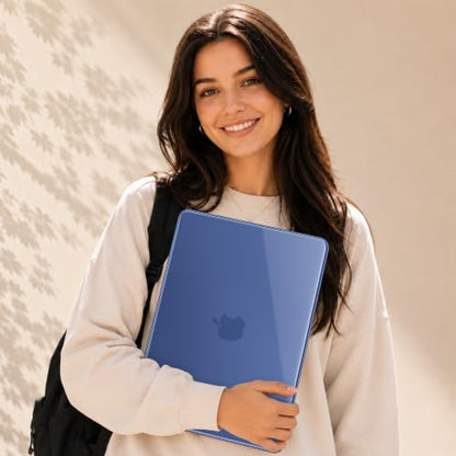 May Chen for MacBook Neo 13 inch Liquid Retina Display ((2026 Release A3404), Slim & Lightweight Protective Case with Screen Protector&Keyboard Cover&Dust Plug, Crystal Indigo - color: Crystal Indigo