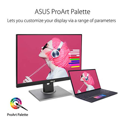 ASUS ProArt 24" Monitor - WUXGA (1920 x 1200), 16:10 Monitor, 100% sRGB/Rec.709 ΔE < 2, IPS, DisplayPort, HDMI, Calman Verified, Anti-Glare, Tilt, Pivot, Swivel, Height Adjustable - PA248QV - style: 24.1" 16:10 DP 100% sRGB