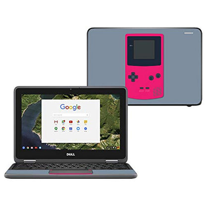 MightySkins Skin Compatible with Dell Chromebook 11" 3180 - Game Kid Pink | Protective, Durable, and Unique Vinyl Decal wrap Cover | Easy to Apply, Remove, and Change Styles | Made in The USA - color: Game Kid Pink