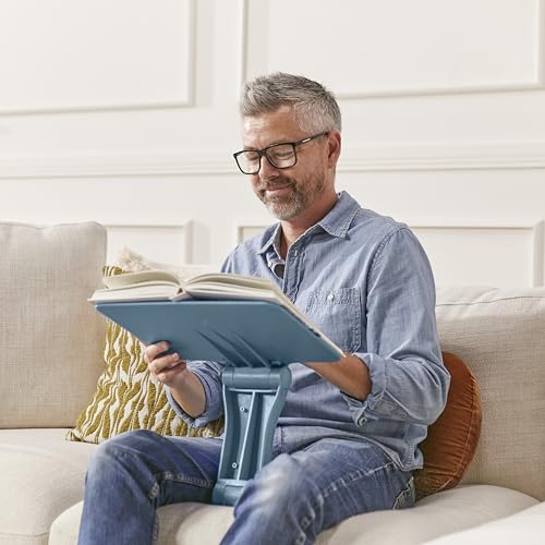 ECR4Kids The Surf Folding Portable Activity Lap Desk, Adjustable, Flexible Seating, Peacock Blue - color: Peacock Blue