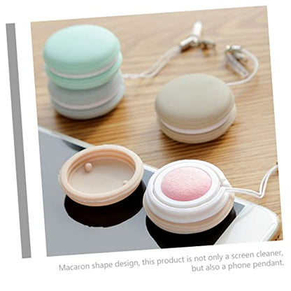VALICLUD Macaron Screen 2pcs Microfiber Cloths for Glasses Lenses and Electronics Soft Sturdy Cleaning Tool for Phones and Screens