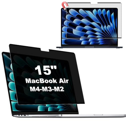KEANBOLL MacBook Air 15 Screen Protector, Magnetic Anti Peep | Removable, Anti-Glare, Blue Light Reduction, for MacBook Air 15-Inch M1-M5 2023-2026 - size: Macbook Air 15.3-Inch